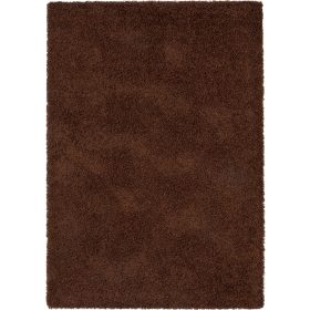 Shaggy rug Swirls Brown 120x170 cm