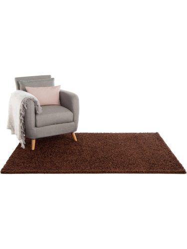 Shaggy rug Swirls Brown 120x170 cm