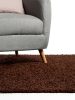 Shaggy rug Swirls Brown 120x170 cm