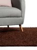 Shaggy szőnyeg Swirls Brown 60x60 cm