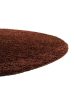 Shaggy szőnyeg Swirls Brown o 120 cm kör alakú