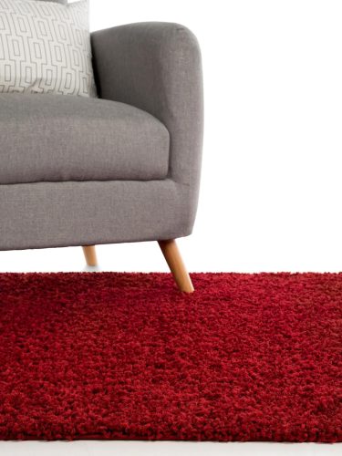 Shaggy rug Swirls Dark Red 133x190 cm