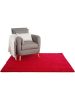 Shaggy rug Swirls Dark Red 160x160 cm