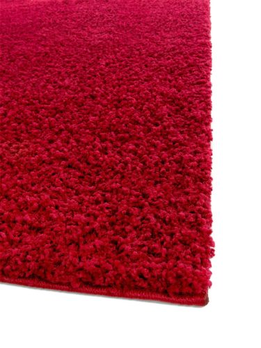 Shaggy rug Swirls Dark Red 160x160 cm