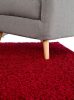 Shaggy szőnyeg Swirls Dark Red 300x300 cm
