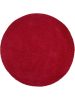 Shaggy rug Swirls Dark Red ø 200 cm round