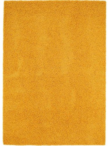 Shaggy szőnyeg Swirls Yellow 15x15 cm minta