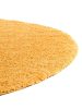 Shaggy rug Swirls Yellow ø 200 cm round