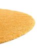 Shaggy szőnyeg Swirls Yellow o 80 cm kör alakú