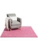 Shaggy rug Swirls Rose 160x160 cm