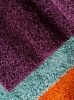 Shaggy szőnyeg Swirls Purple 200x200 cm