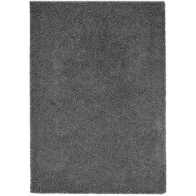 Shaggy rug Swirls Dark Grey 80x150 cm