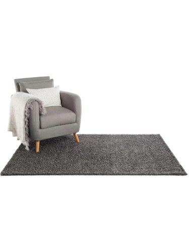 Shaggy rug Swirls Dark Grey 80x150 cm