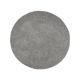 Shaggy rug Swirls Dark Grey ø 200 cm round