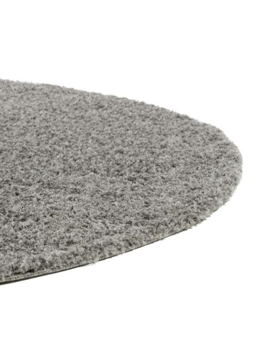 Shaggy rug Swirls Dark Grey ø 200 cm round