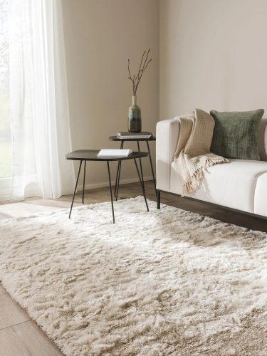 Shaggy rug Whisper Beige 15x15 cm Sample