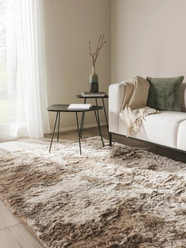 Shaggy rug Whisper Light Brown 80x150 cm