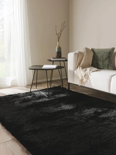 Shaggy rug Whisper Black 160x230 cm