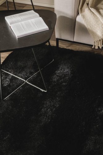 Shaggy rug Whisper Black 200x290 cm