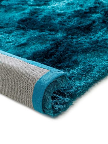 Shaggy rug Whisper Turquoise 15x15 cm Sample