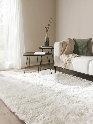 Shaggy rug Whisper White 160x230 cm