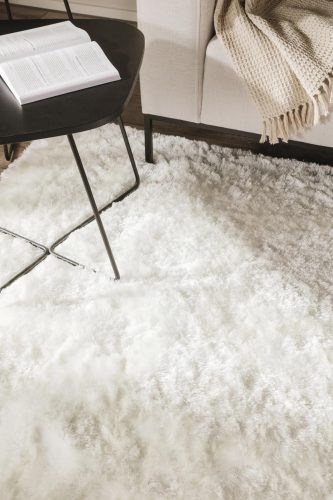 Shaggy rug Whisper White 160x230 cm