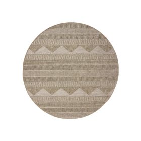 In- & Outdoor Rug Naoto Beige ø 200 cm round