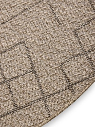 In- & Outdoor Rug Naoto Beige ø 120 cm round