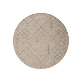 In- & Outdoor Rug Naoto Beige ø 160 cm round