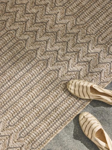 In- & Outdoor Rug Naoto Beige 15x15 cm Sample