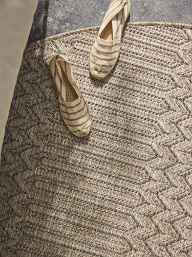 In- & Outdoor Rug Naoto Beige ø 120 cm round