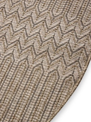 In- & Outdoor Rug Naoto Beige ø 120 cm round