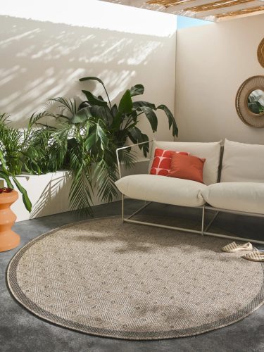In- & Outdoor Rug Naoto Beige ø 200 cm round
