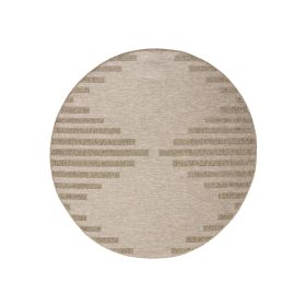 In- & Outdoor Rug Naoto Beige ø 160 cm round