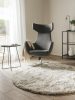 Shaggy rug Whisper Beige ø 160 cm round