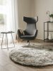 Shaggy rug Whisper Grey ø 200 cm round