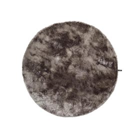 Shaggy rug Whisper Grey ø 80 cm round
