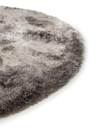 Shaggy rug Whisper Grey ø 80 cm round