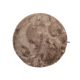 Shaggy rug Whisper Light Brown ø 160 cm round
