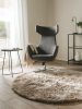 Shaggy rug Whisper Light Brown ø 200 cm round