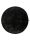 Shaggy rug Whisper Black ø 80 cm round