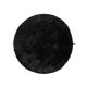 Shaggy rug Whisper Black ø 80 cm round