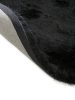 Shaggy rug Whisper Black ø 80 cm round