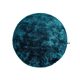 Shaggy szőnyeg Whisper Turquoise o 160 cm kör alakú