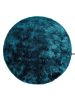 Shaggy rug Whisper Turquoise ø 80 cm round
