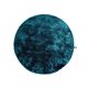 Shaggy rug Whisper Turquoise ø 80 cm round
