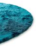 Shaggy rug Whisper Turquoise ø 80 cm round