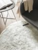 Shaggy rug Whisper White ø 160 cm round