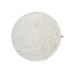Shaggy rug Whisper White ø 200 cm round