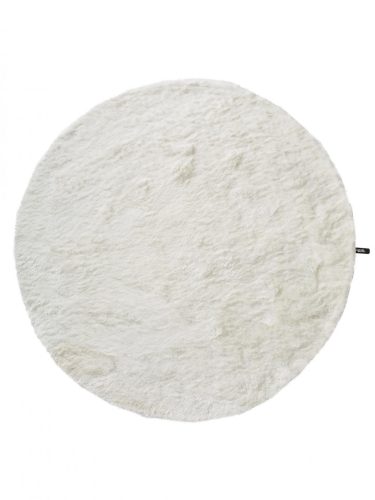 Shaggy szőnyeg Whisper White o 200 cm kör alakú